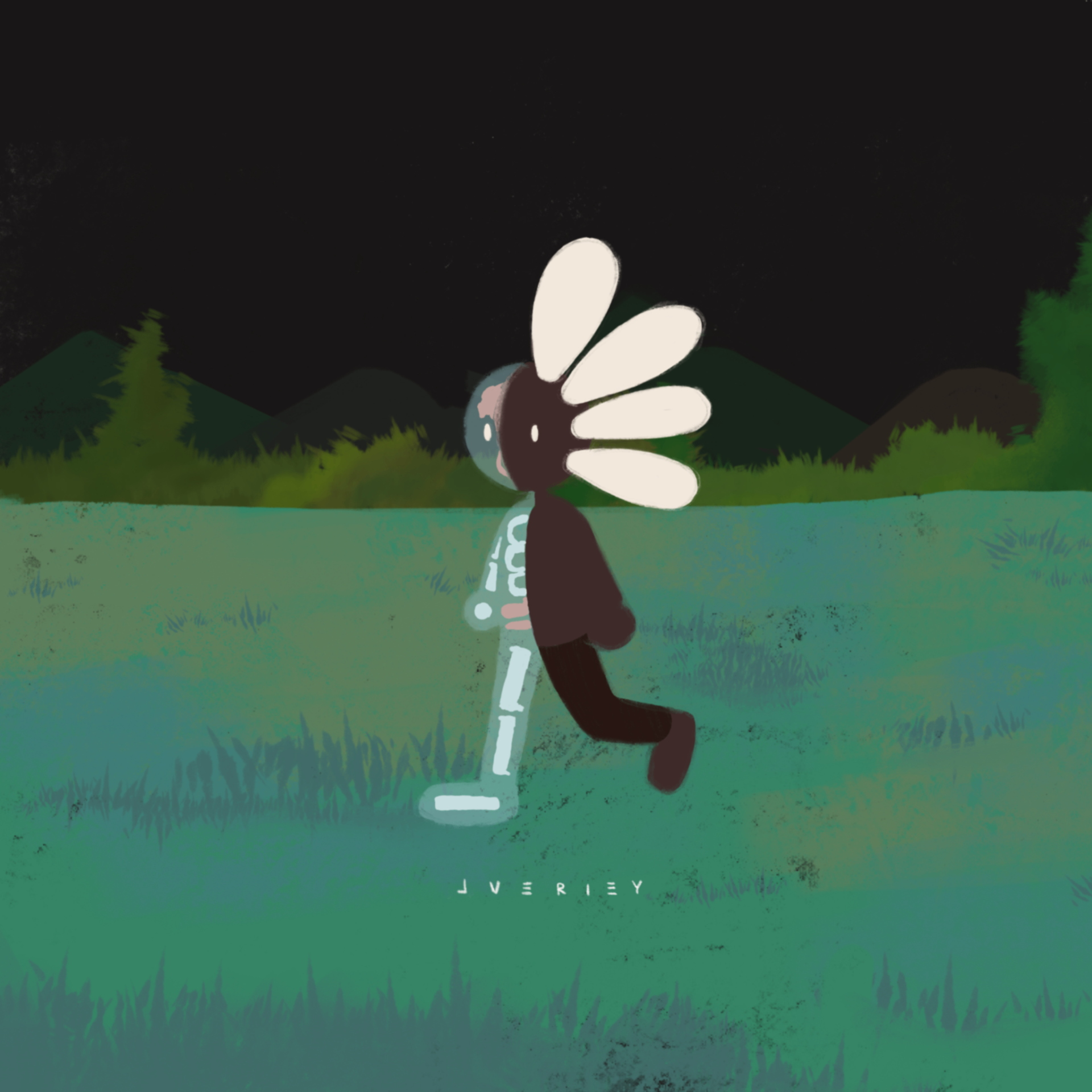Flower Boy walking